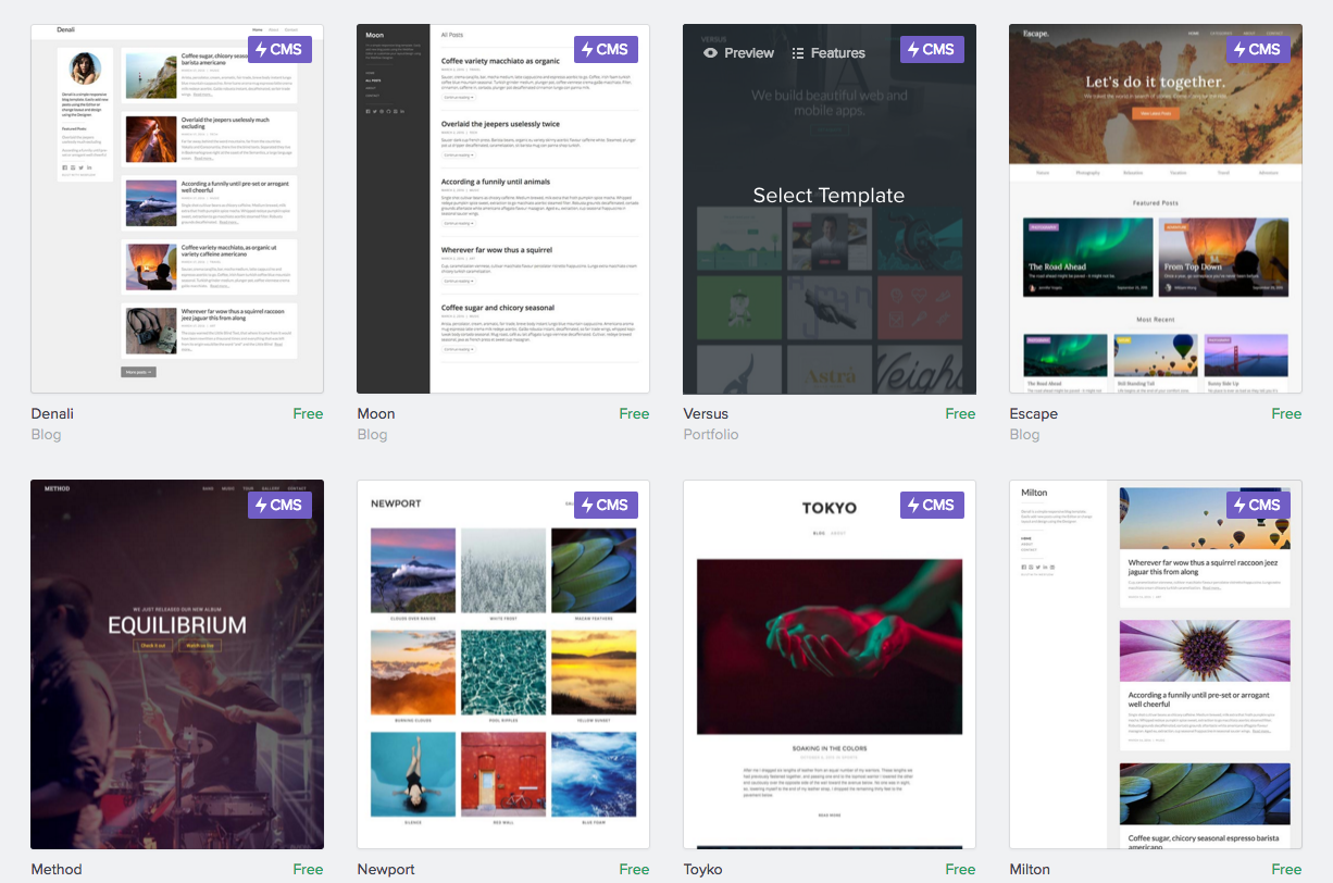 Webflow sites
