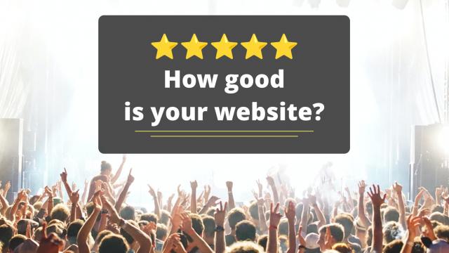 How good is our website? Brightly coloured paper triangles
