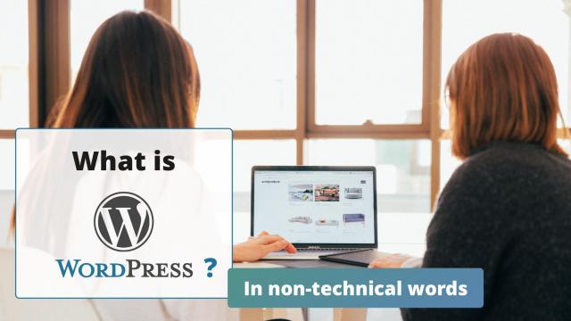 Two women in front of a laptop