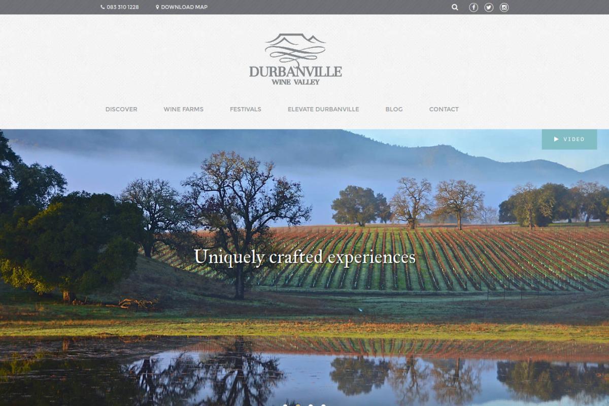 Durbanville Wines website screenshot