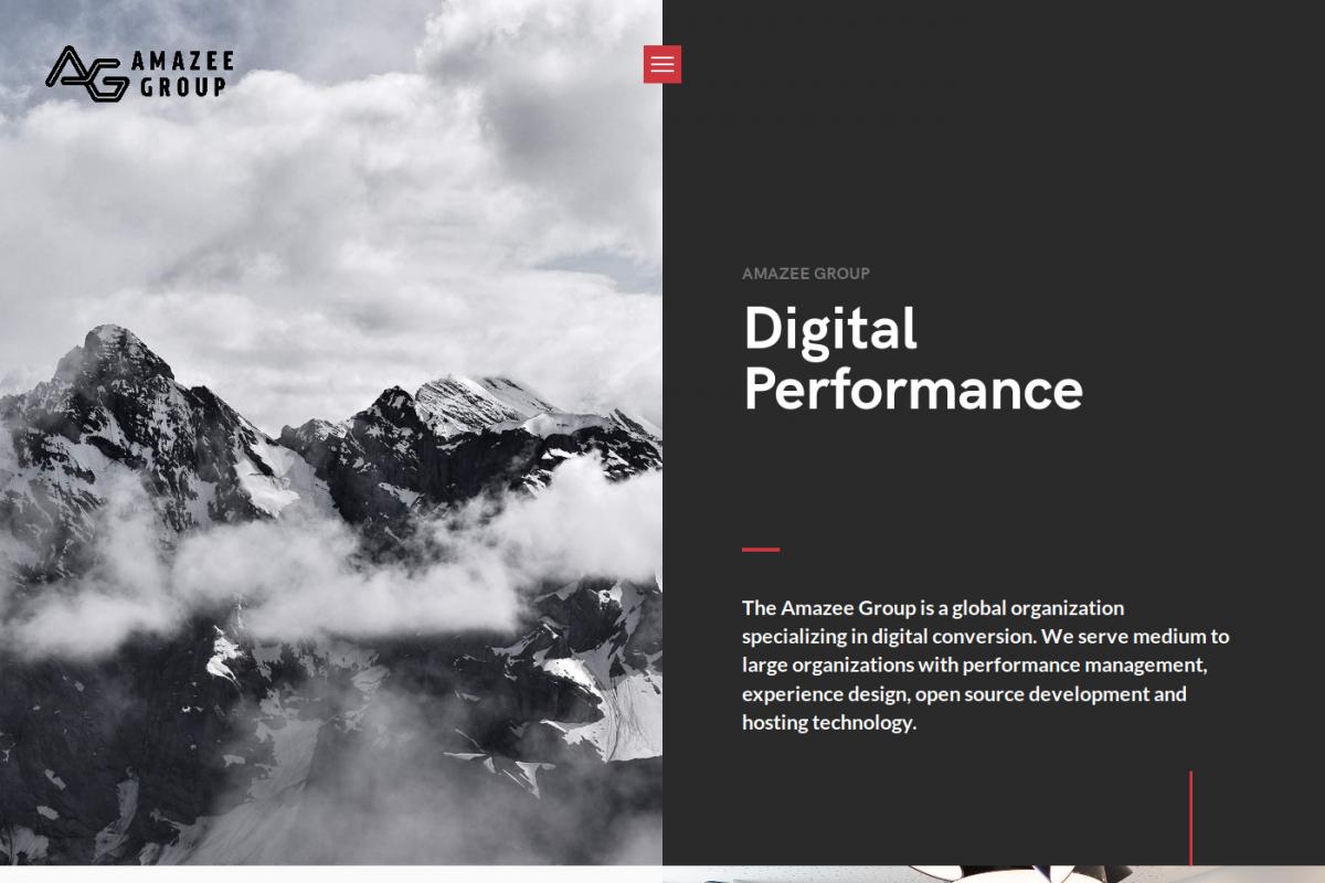 Amazee group website screenshot