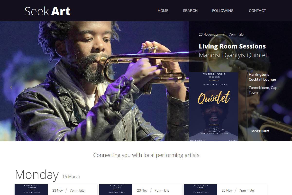 SeekArt website screenshot