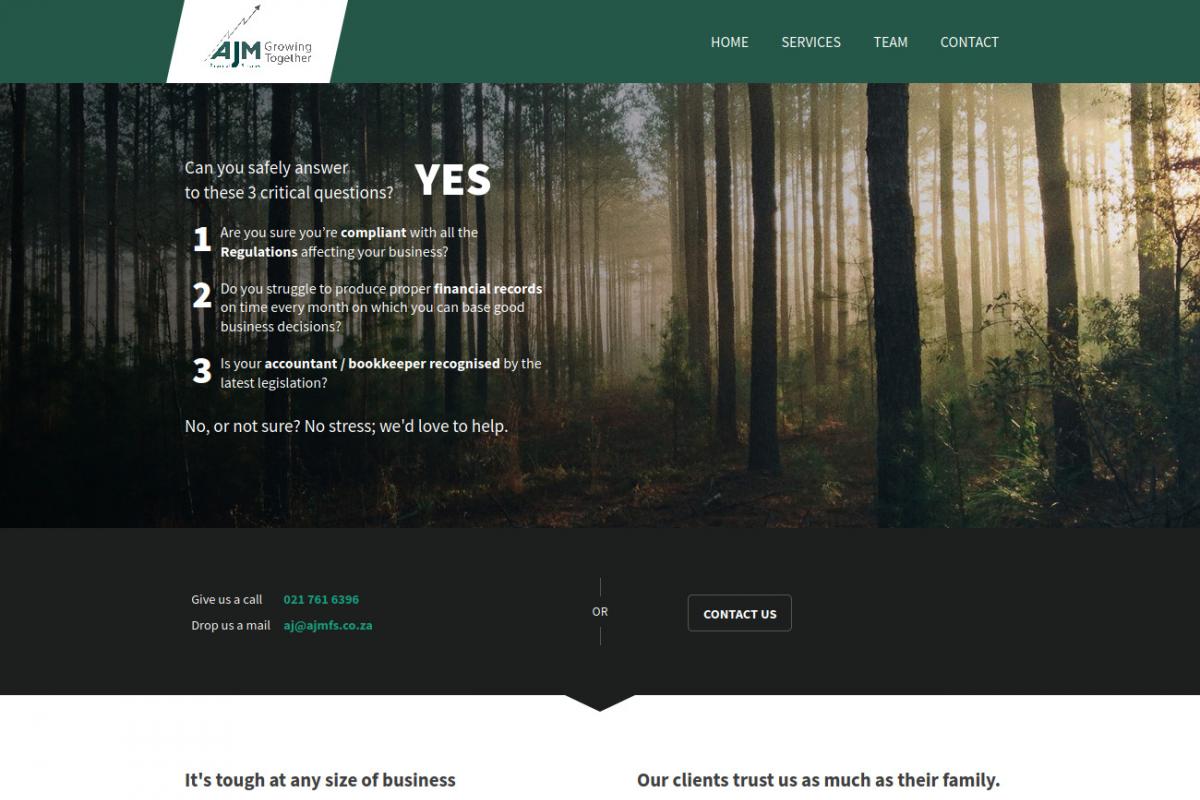 AJMFS website screenshot