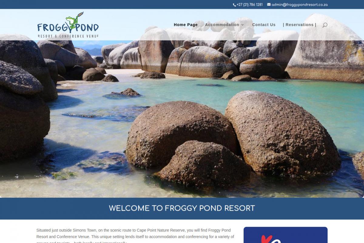 Froggy Pond website screenshot
