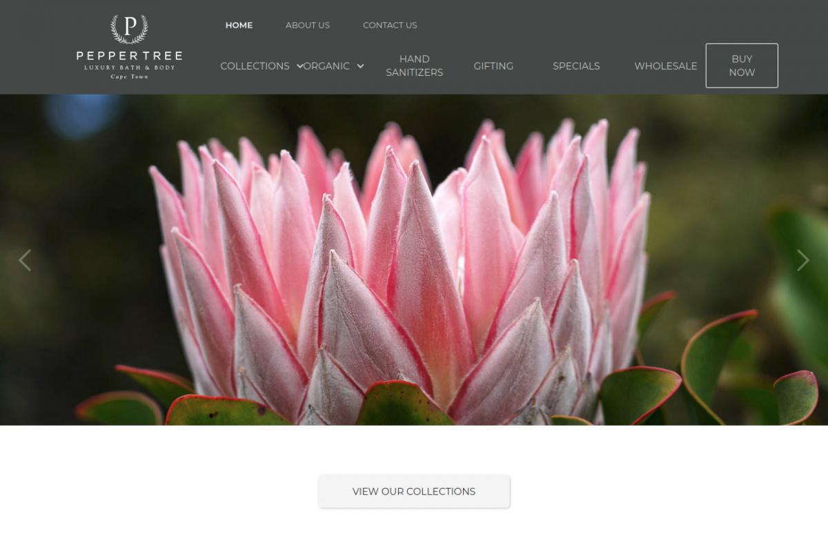 Pepper Tree website screenshot