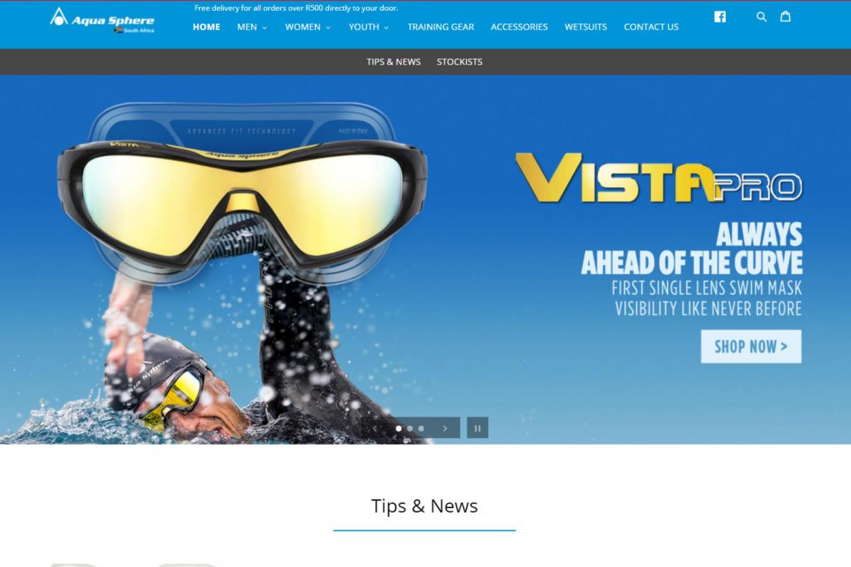 Aqua Sphere RSA Website Screenshot